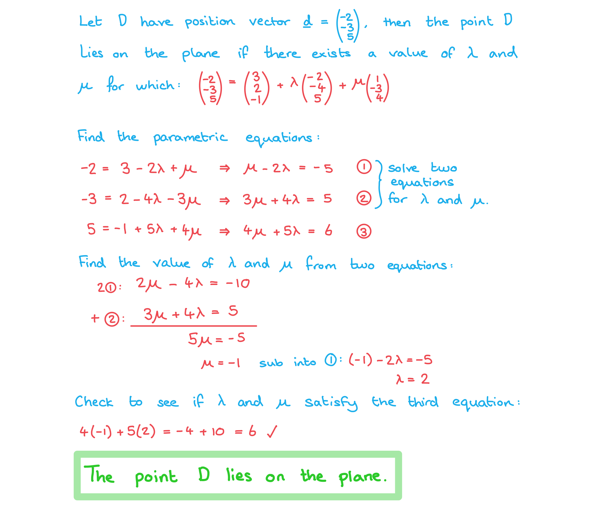 3-11-1-ib-aa-hl-vector-plane-vector-form-we-solution-b