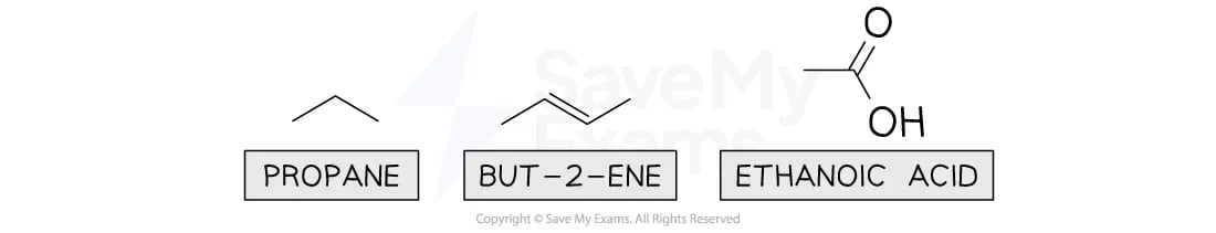 Skeletal formula examples