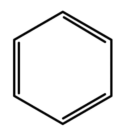 The structural formula of benzene