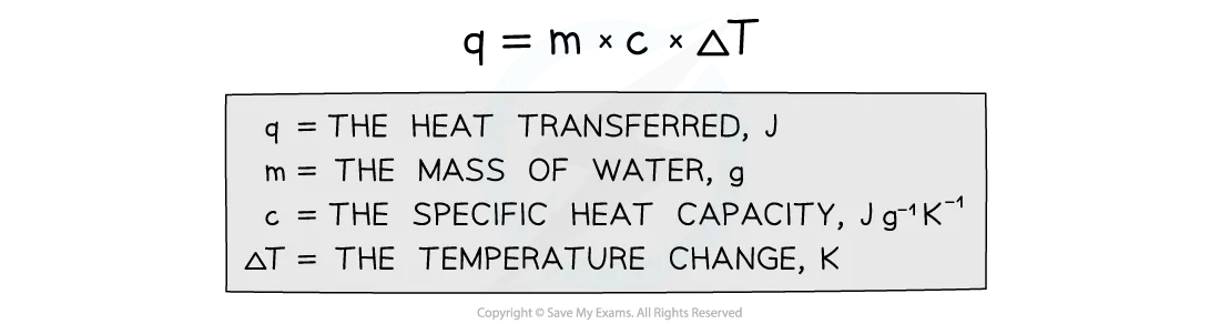 calorimetry equation