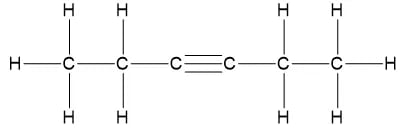 hex-3-yne-displayed