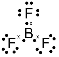 Lewis formula of boron trifluoride