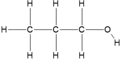 propan-1-ol-displayed-formula