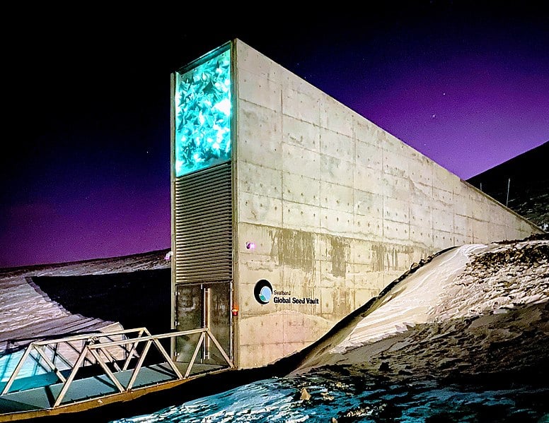 The global seed vault in Svalbard, Norway