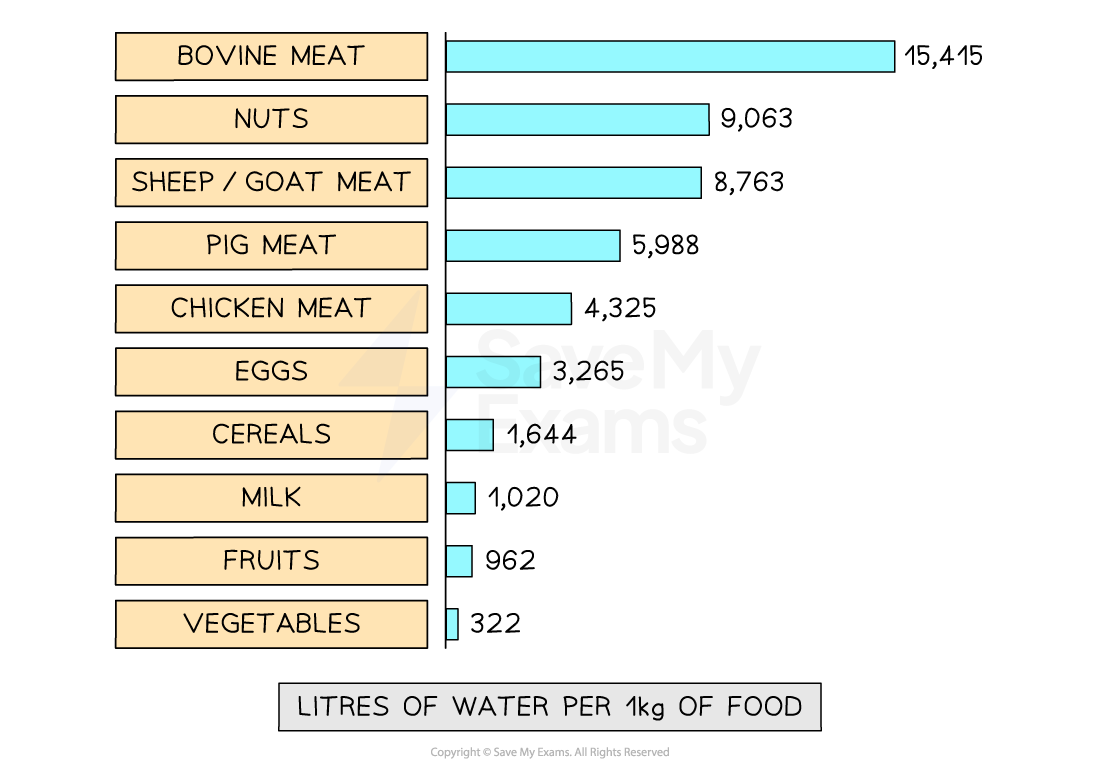 water-requirements-for-food-production